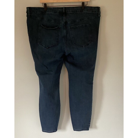 Old Navy Rockstar Super Skinny Dark Wash High Rise Jeans Plus Size 22 - Picture 7 of 8